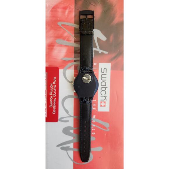 Swatch watch SILVER STAR SCN102 1991 Chrono New old stock - Picture 6 of 10